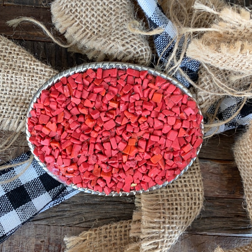 Corral Pebbled Belt Buckle